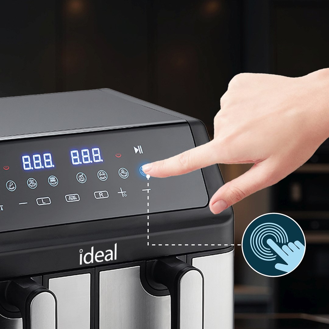 IDEAL Fat-free fryer, double horizontal 9L, 8 functions - including food drying-1