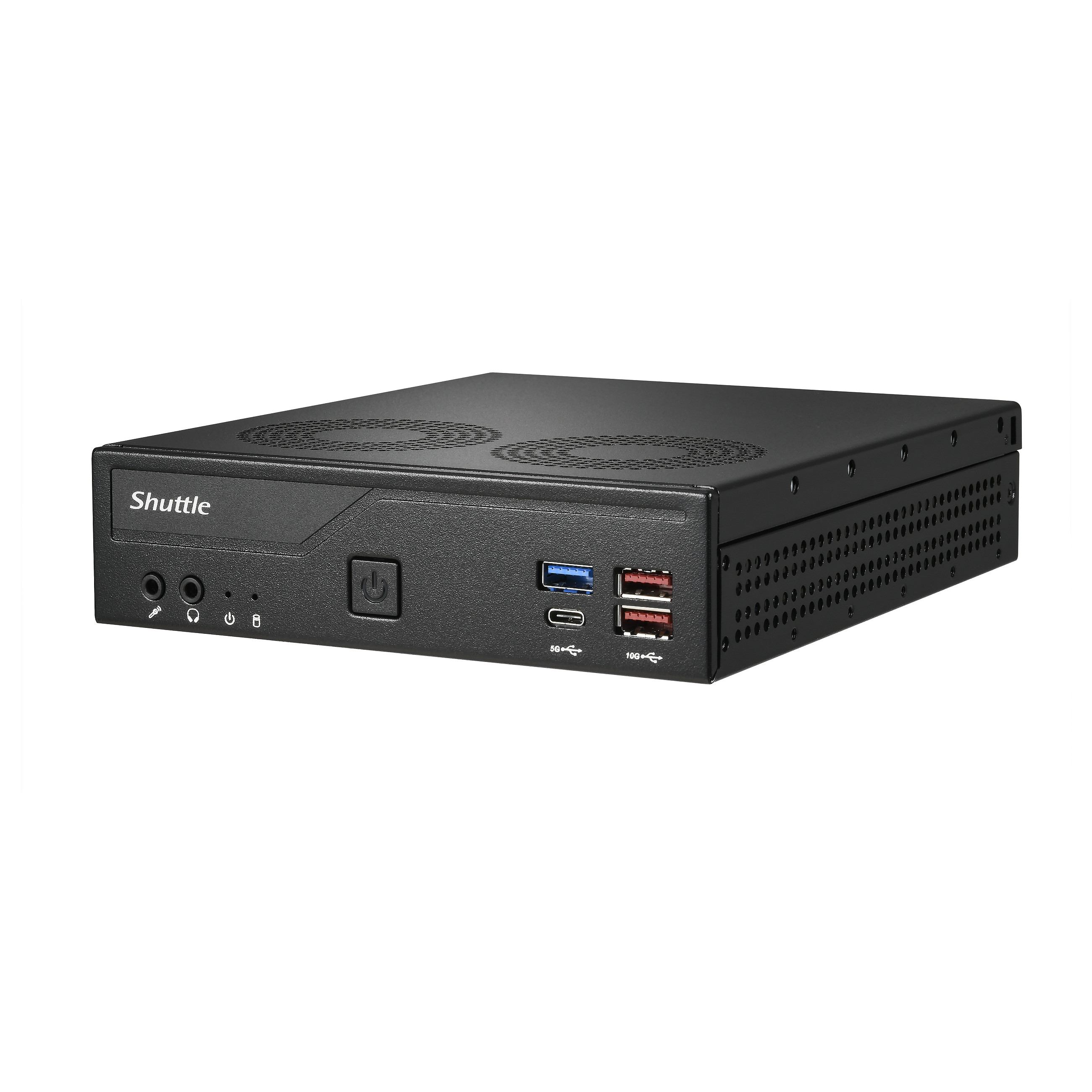 Slim PC SHUTTLE DH770 (2x hdmi, 2x dp, 2x 2.5g lan, 2x com, 8x usb, 1x 2.5", 2x m.2, 24/7 permanent operation, incl. vesa)-3