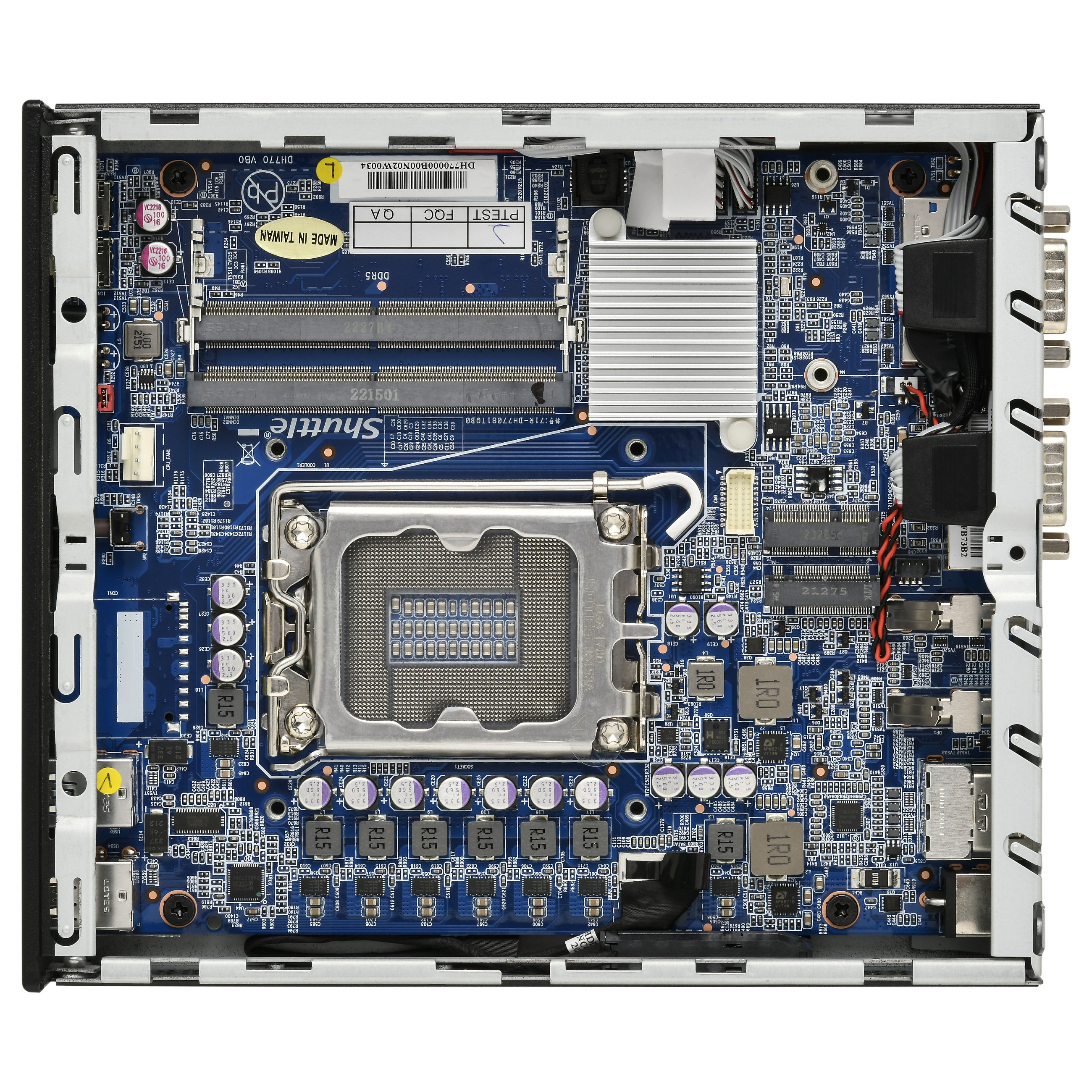 Slim PC SHUTTLE DH770 (2x hdmi, 2x dp, 2x 2.5g lan, 2x com, 8x usb, 1x 2.5", 2x m.2, 24/7 permanent operation, incl. vesa)-5