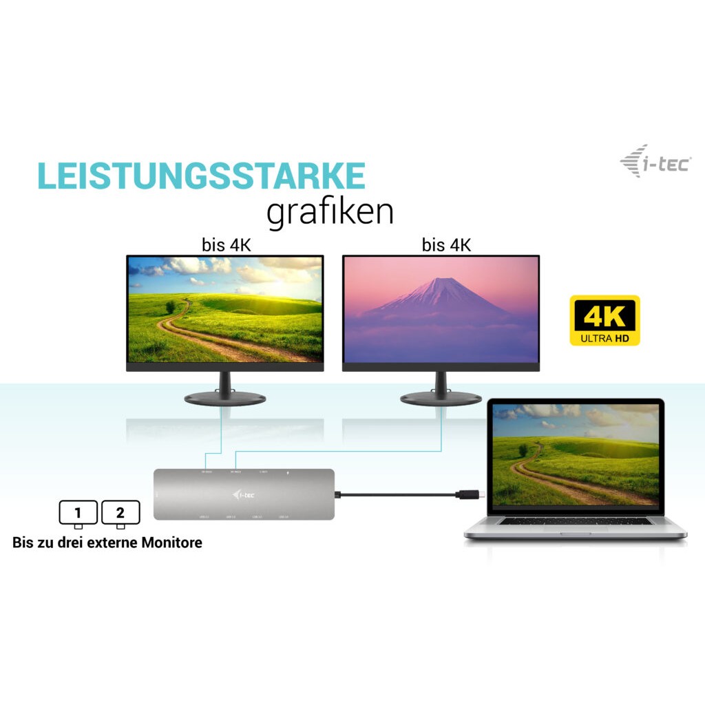 Docking Station I-TEC USB-C METAL NANO 2X HDMI + PD 100W-6