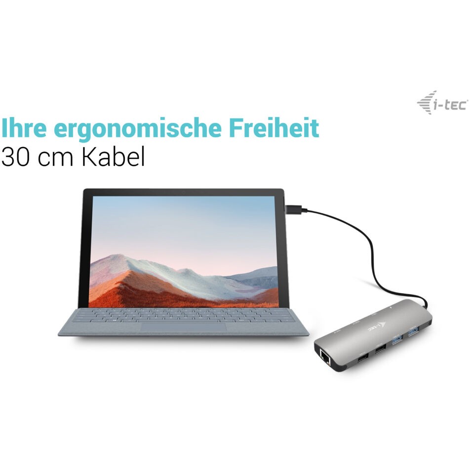 Docking Station I-TEC USB-C METAL NANO 2X HDMI + PD 100W-8