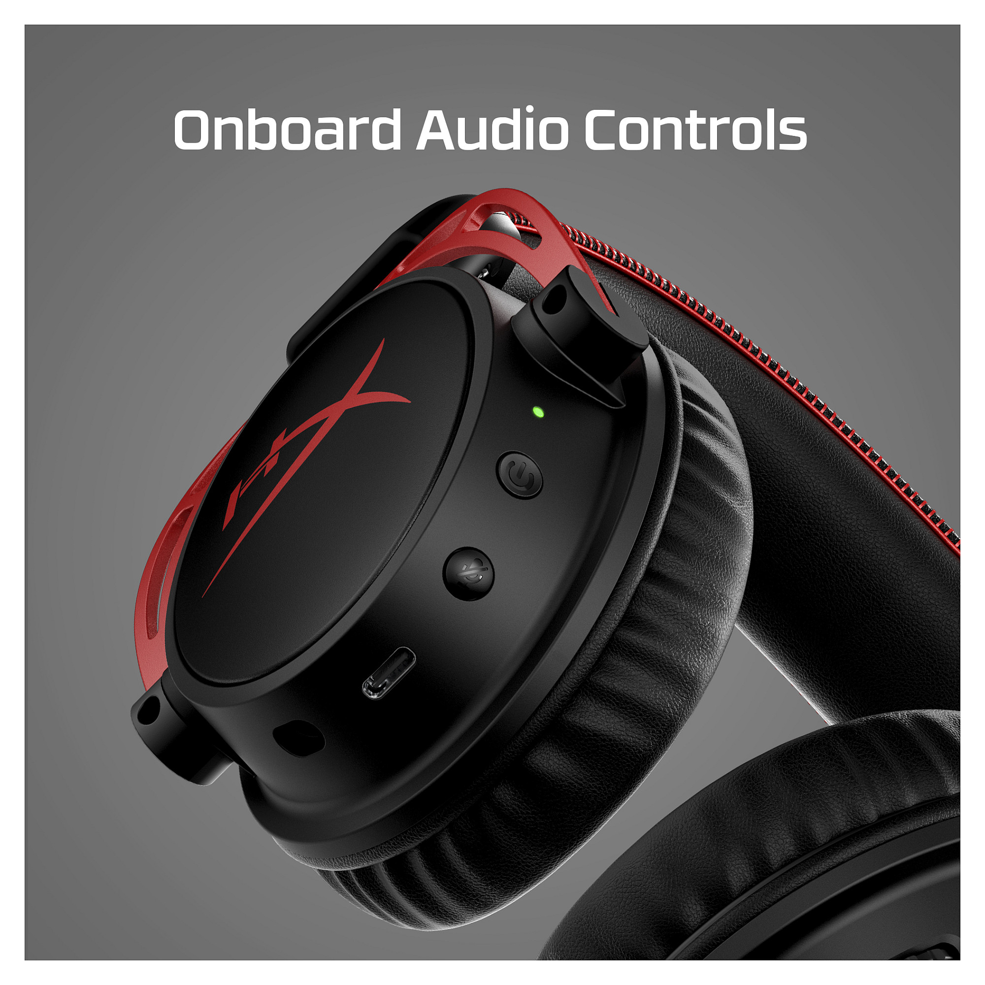 HyperX Cloud Alpha - Gaming Headset (Black-Red) (HX-HSCA-RD/EM) Wired Head-band Black, Red-5