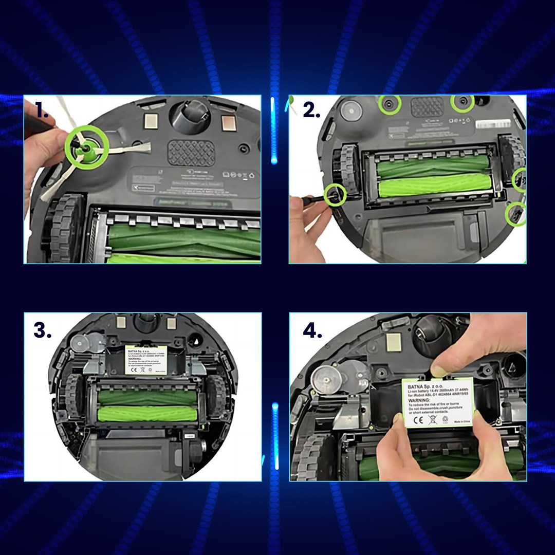 Baterija EXTRALINK za iRobot Roomba E5/E6/i7 (14.4V, 2600mAh)-1