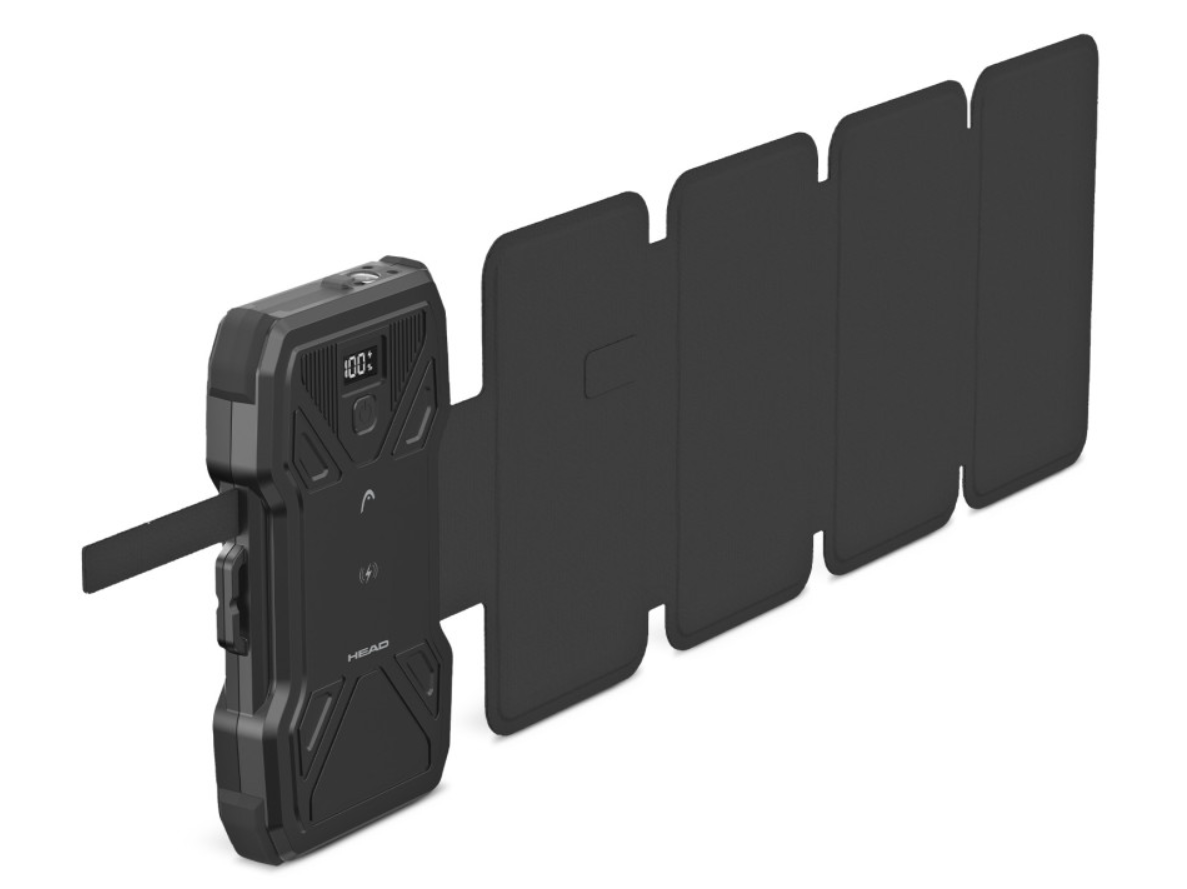 Baterija prijenosna HEAD Solar, 10 000 mAh, bežično punjenje-2