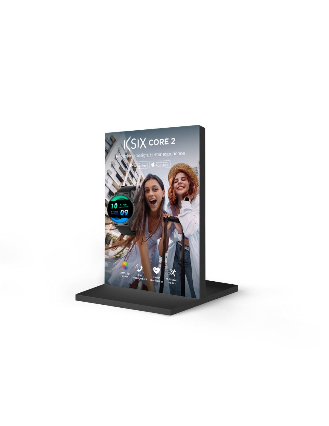 Pametni sat KSIX CORE 2, AMOLED 1.43” , 5 dana aut., zdravlje i sport, rozi-4