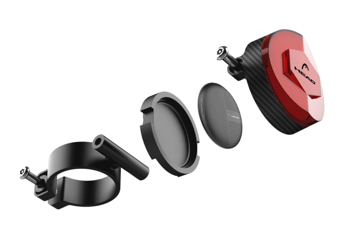 Reflektor HEAD BIKE FINDER, speaker, IP66, crni-3