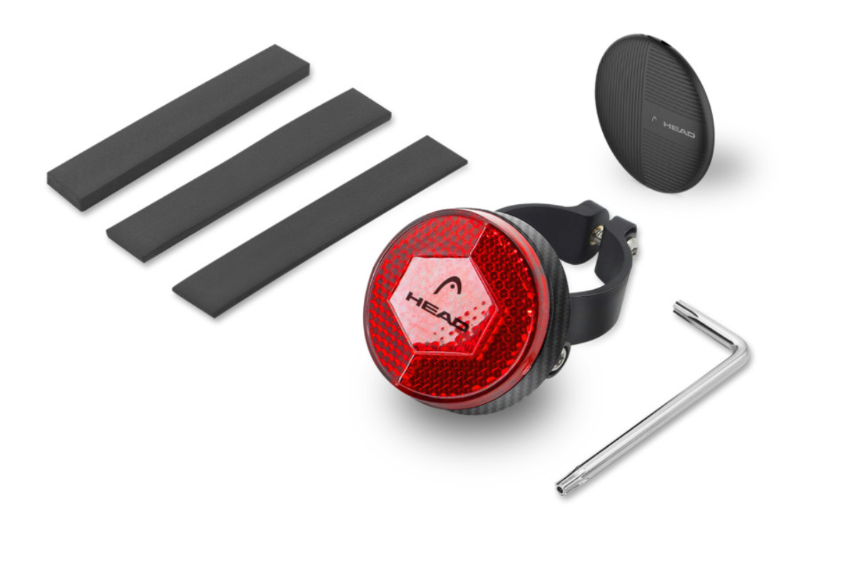 Reflektor HEAD BIKE FINDER, speaker, IP66, crni-2