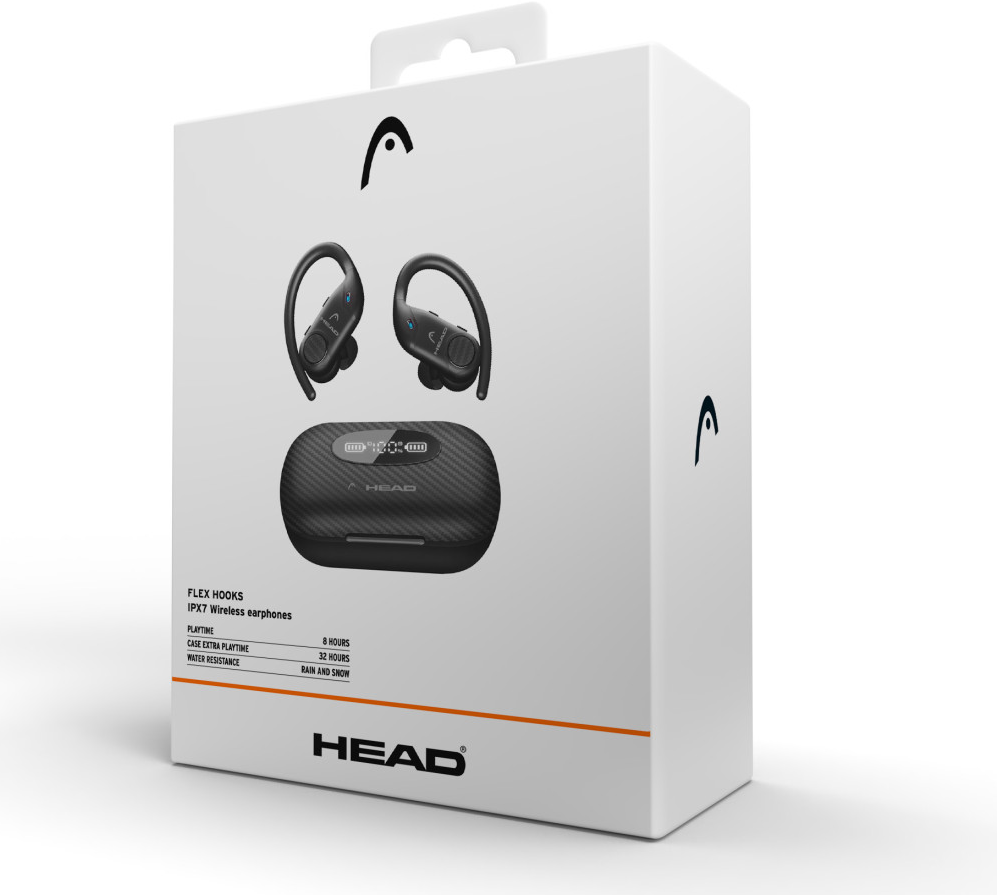 Slušalice HEAD FLEX HOOKS, bežične, 8 + 32h, IPX7, crne-5