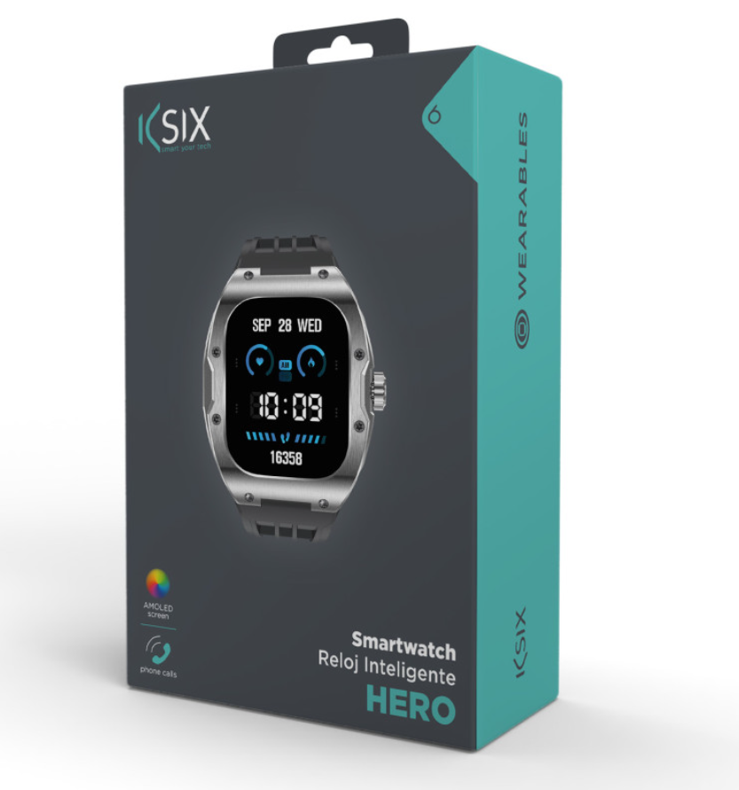 Pametni sat KSIX HERO, AMOLED 1.95", aut. 7 dana, Sport & Health, IP68-12