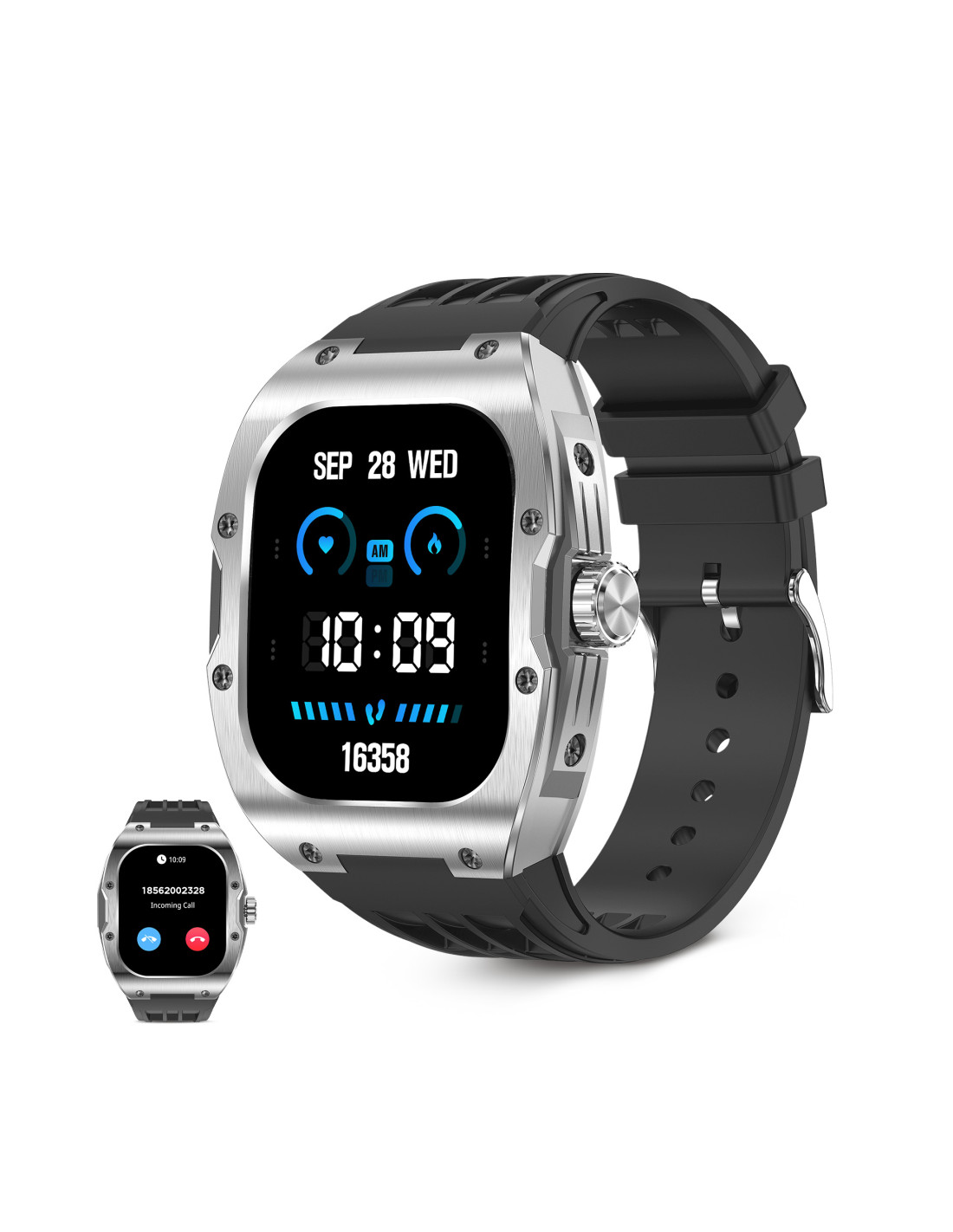 Pametni sat KSIX HERO, AMOLED 1.95", aut. 7 dana, Sport & Health, IP68-0