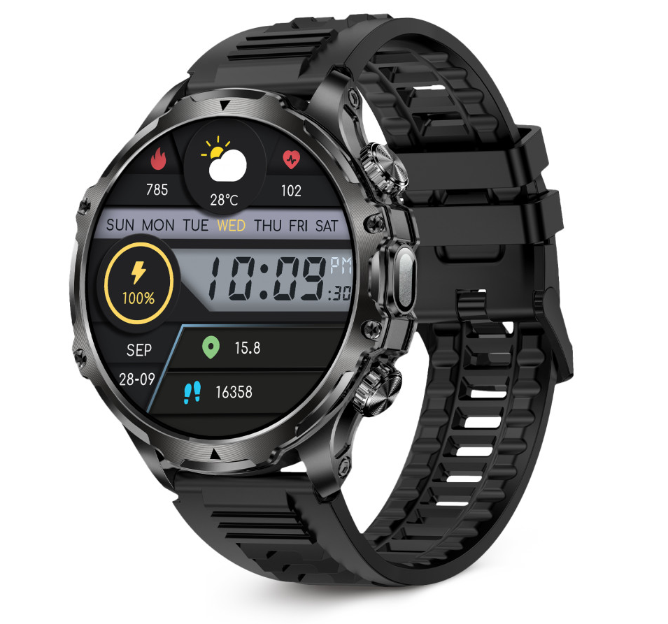 Pametni sat KSIX VENTURE, 1.85", TFT XXL zaslon, 10 dana aut., Sport & Health, IP-1