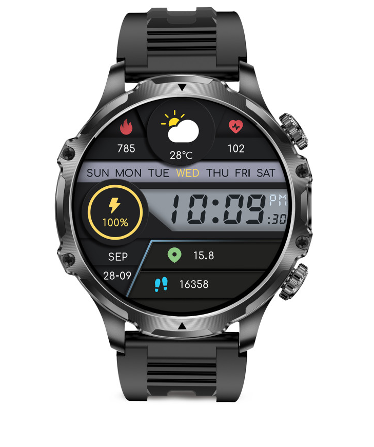 Pametni sat KSIX VENTURE, 1.85", TFT XXL zaslon, 10 dana aut., Sport & Health, IP-2