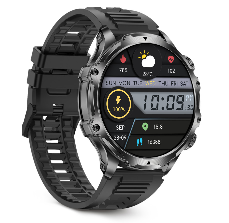 Pametni sat KSIX VENTURE, 1.85", TFT XXL zaslon, 10 dana aut., Sport & Health, IP-3