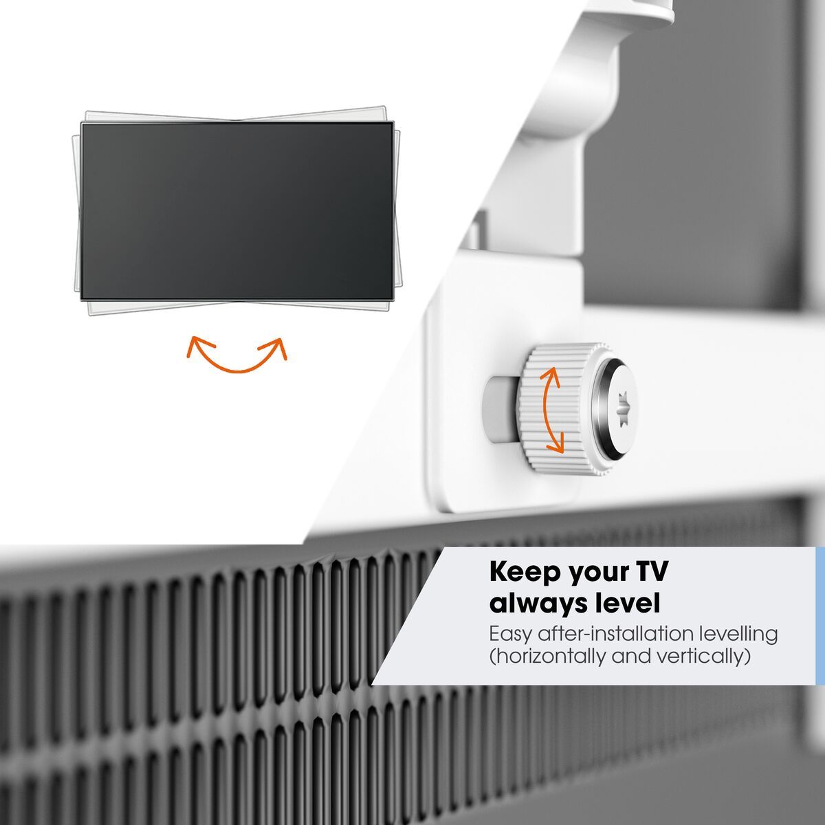 Zidni nosač za TV VOGELS TVM 3643WH (40"- 77", nagib 20°, zakret 180°)-6