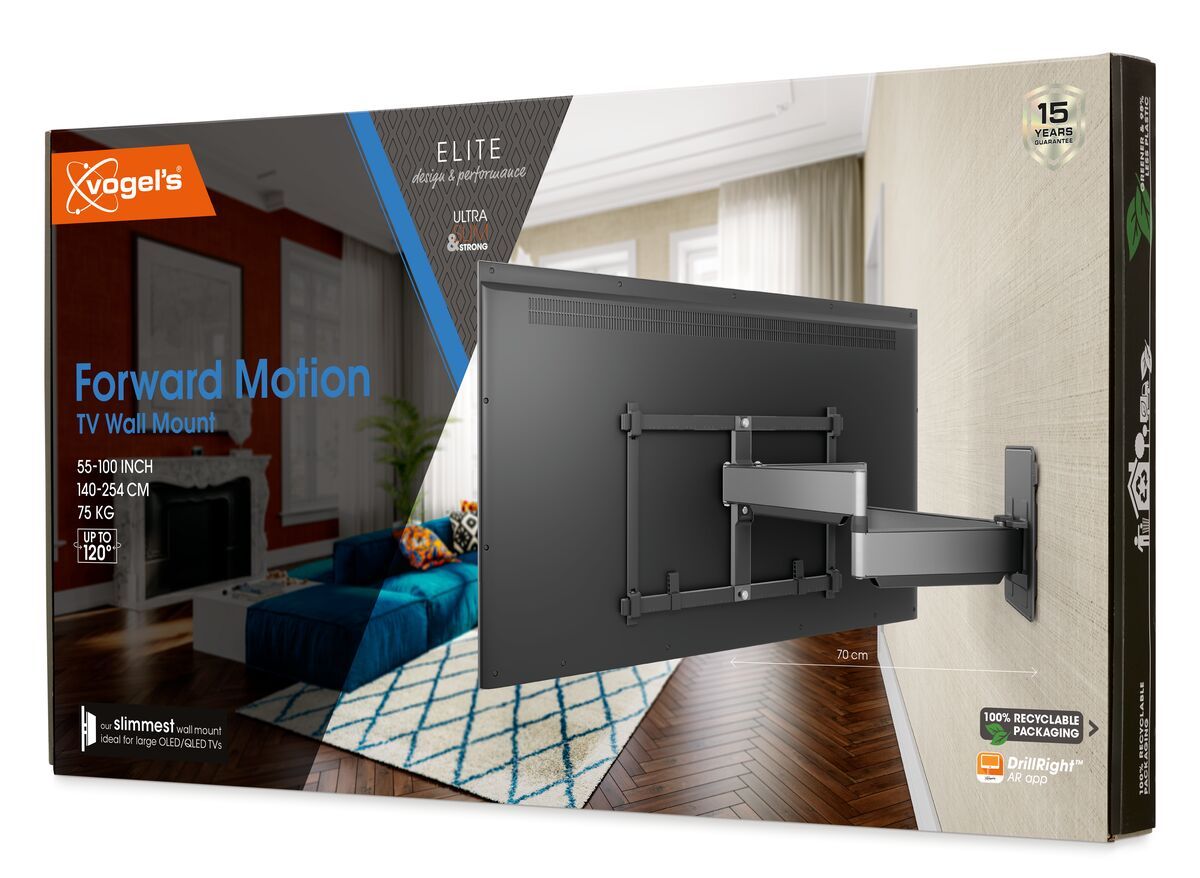 Zidni nosač za TV VOGELS TVM 5855 ELITE (55-100", okret 120, max 75kg), crni-2