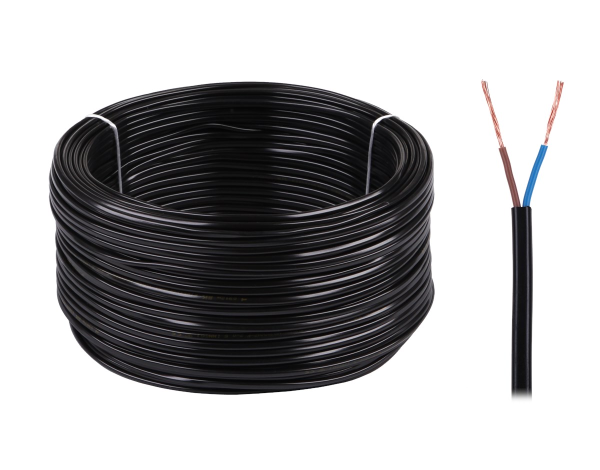OMYp 2x0.5 300/300V black