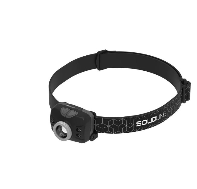 Solid 502205 flashlight Black Headband flashlight LED-0