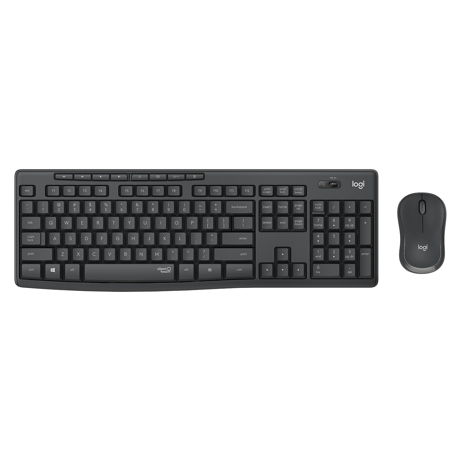 Set tipkovnica i miš LOGITECH MK295 Silent bežični Combo – internacionalna non HR tipkovnica-0