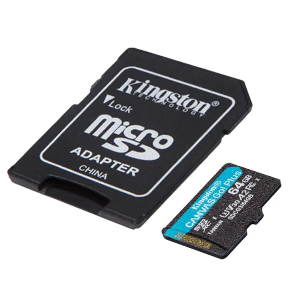 MEM SD MICRO 64GB Kingston Canvas Select Plus + Adapter SDCS3/64GB-5