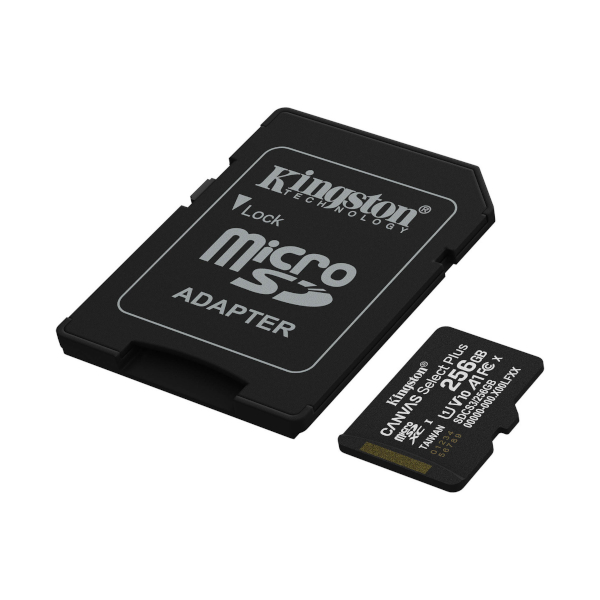 MEM SD MICRO 256GB Kingston Canvas Select Plus + Adapter SDCS3/256GB-5