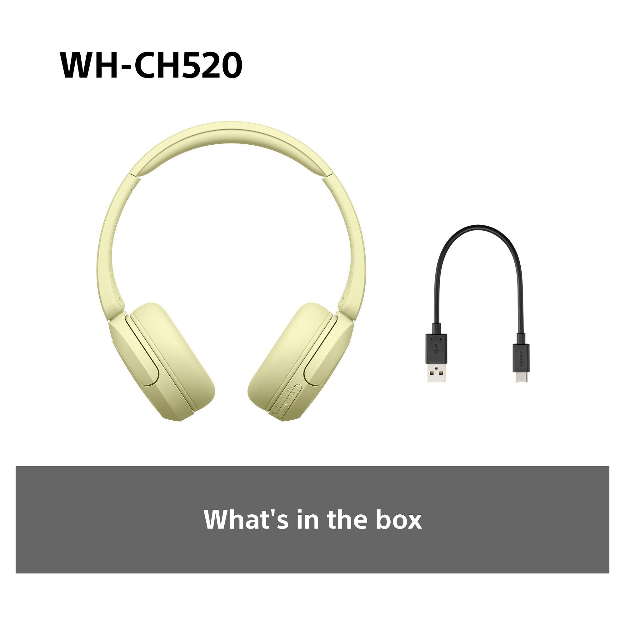 Slušalice SONY WH-CH520 On-Ear žute (bežične, Bluetooth)-14