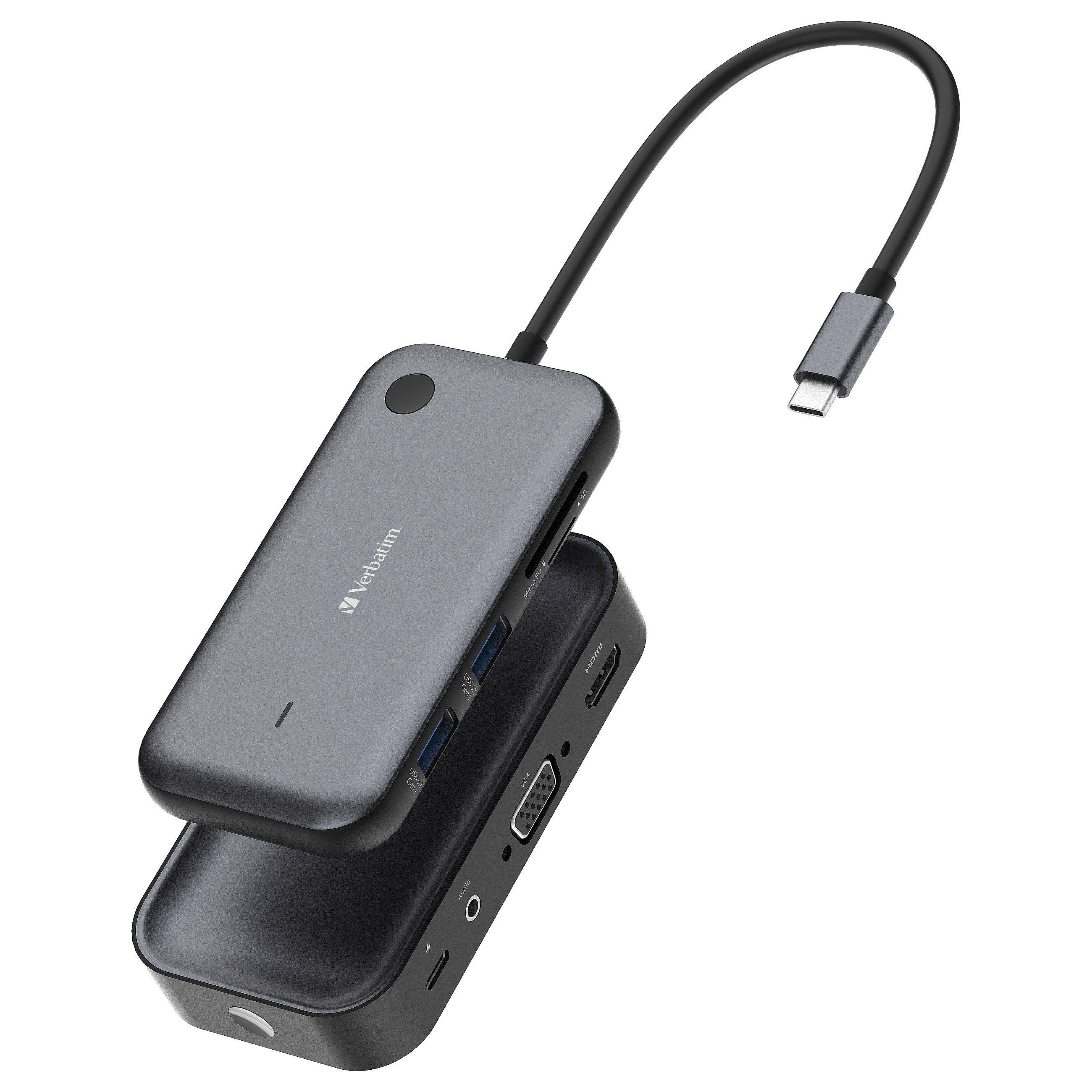 Adapter VERBATIM Share My Screen 1080p USB-C Wireless Display s Hubom WDA-01-0