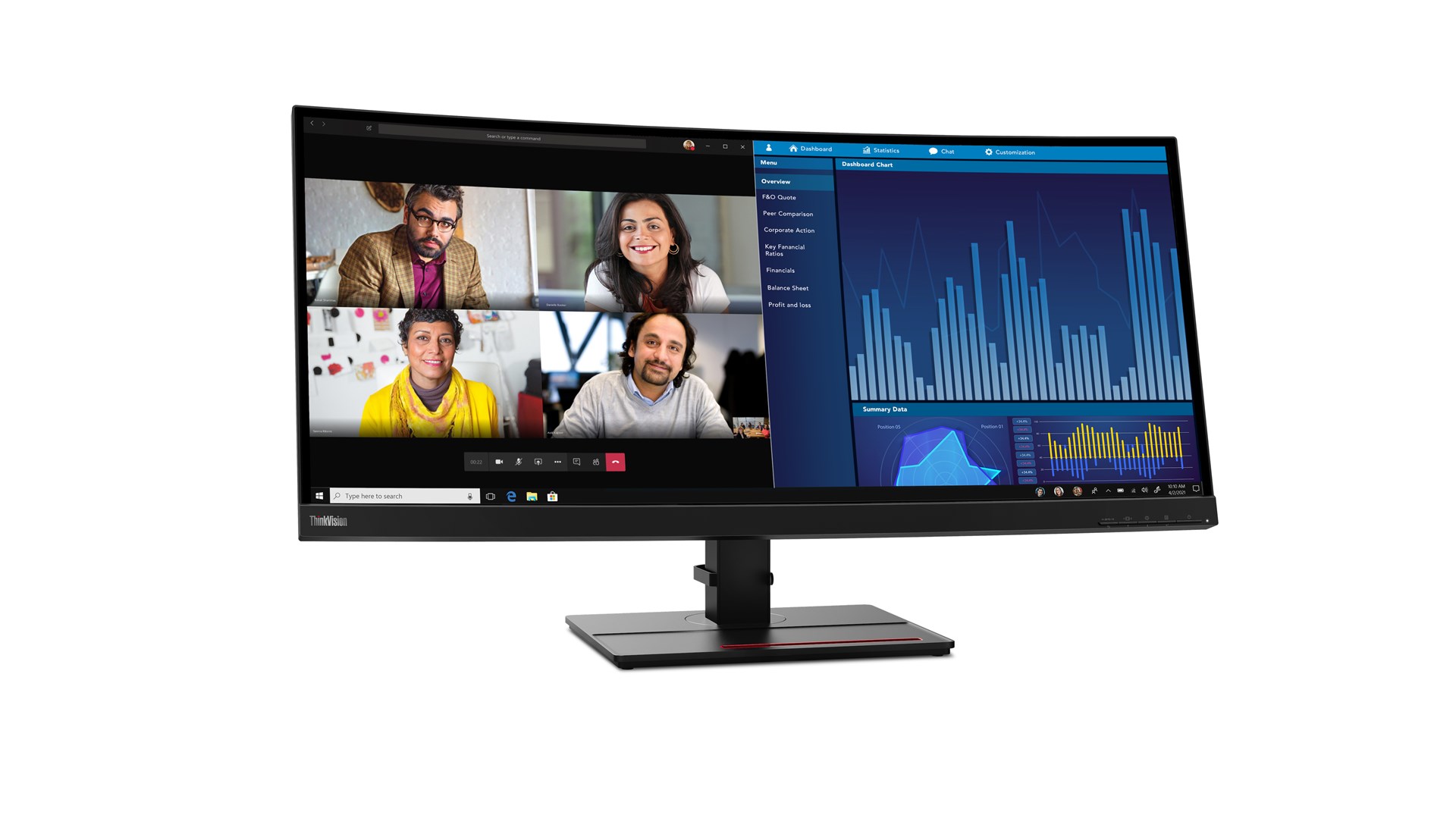 Monitor LENOVO ThinkVision P34w-20 (34.1", 3440 x 1440 pixels)-1