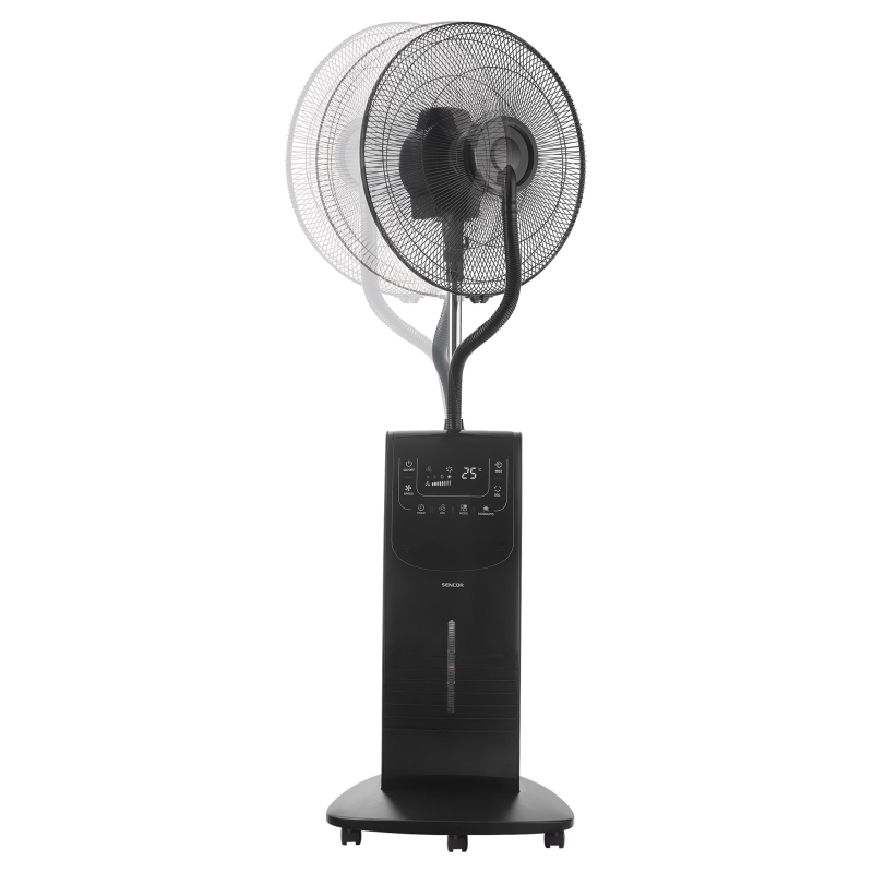 Sencor podni ventilator s prskalicom SFN 1054BK-0