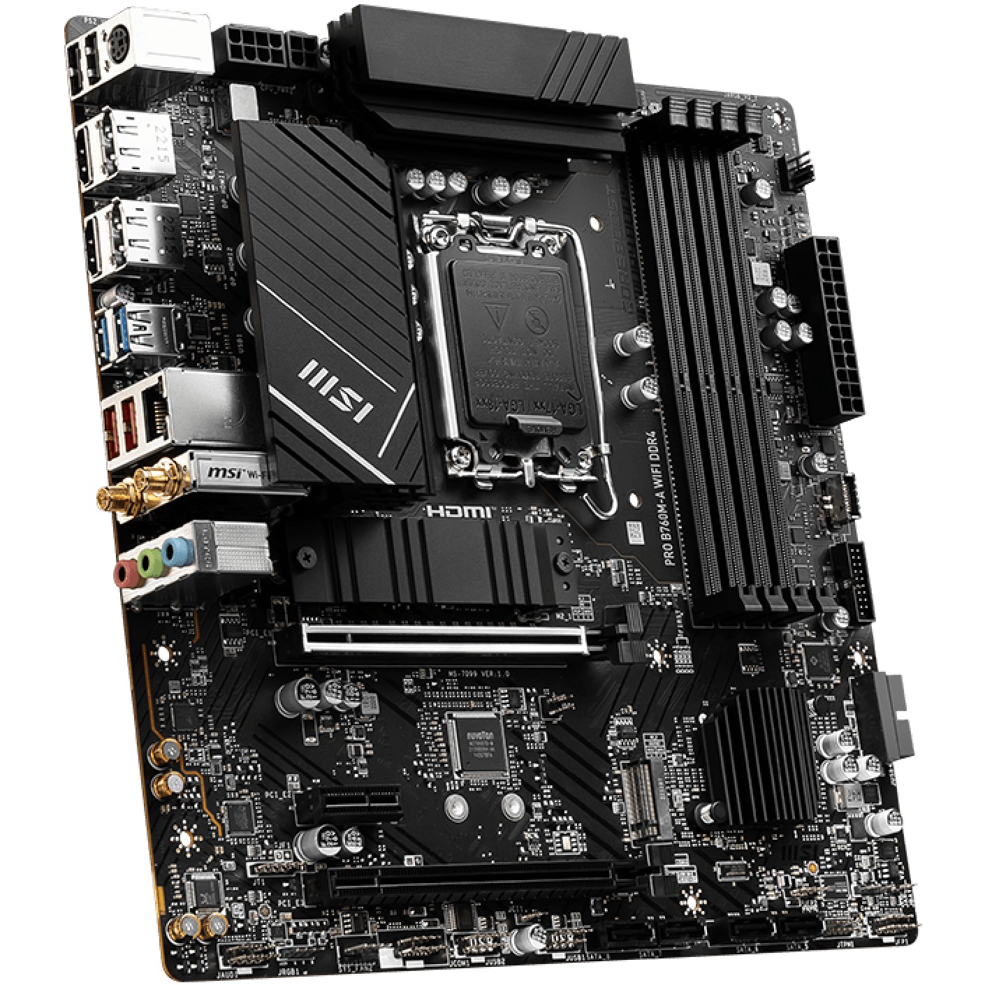 Motherboard MSI PRO B760M-A WIFI DDR4 (micro ATX, Intel B760, LGA 1700)-4