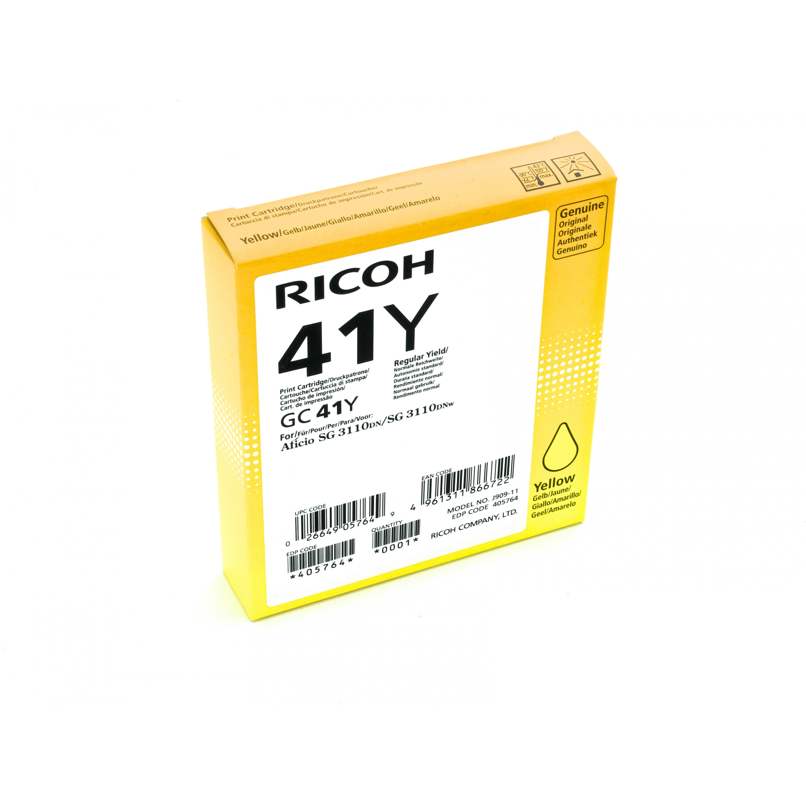 Toner RICOH 405764 žuta boja