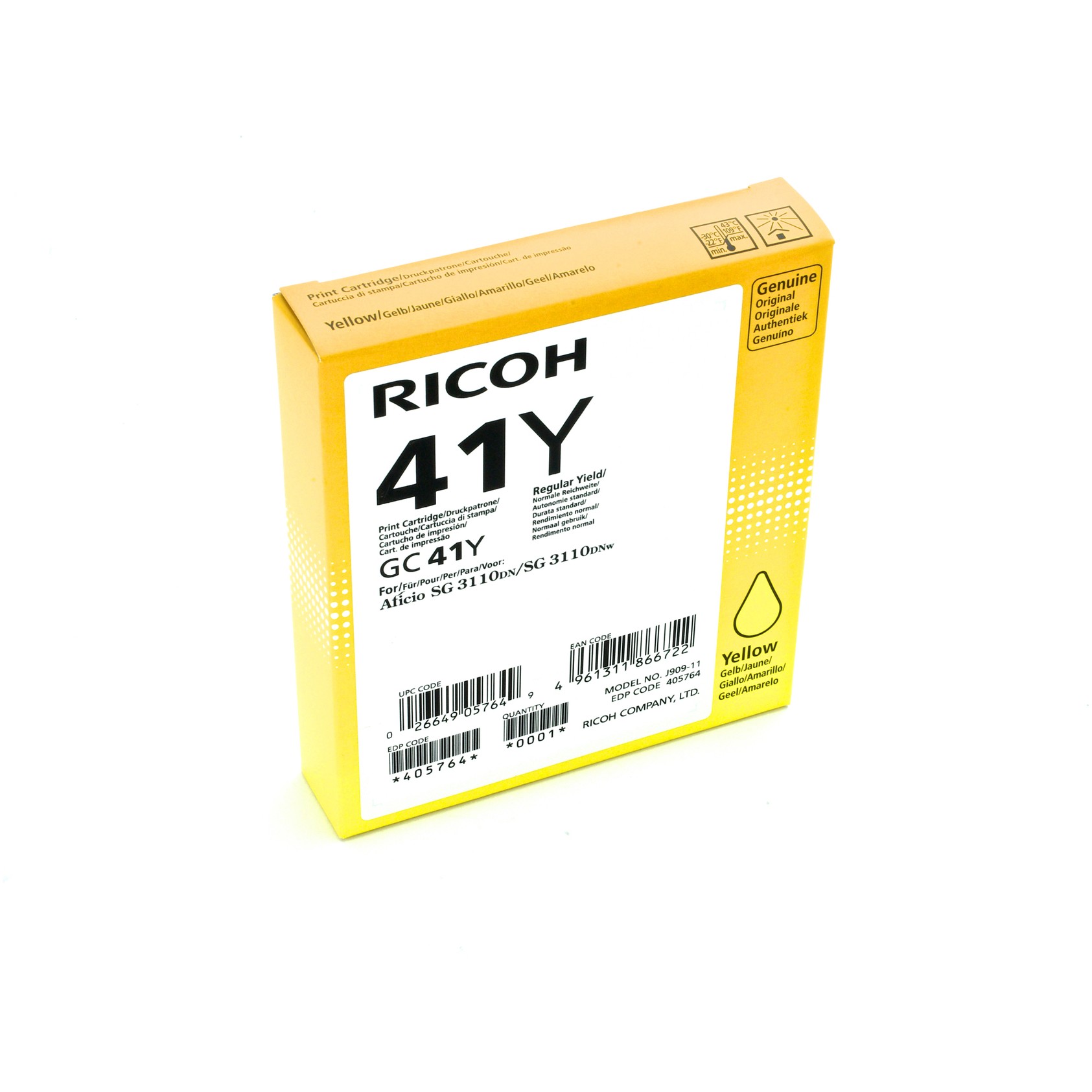 Toner RICOH 405764 žuta boja-1