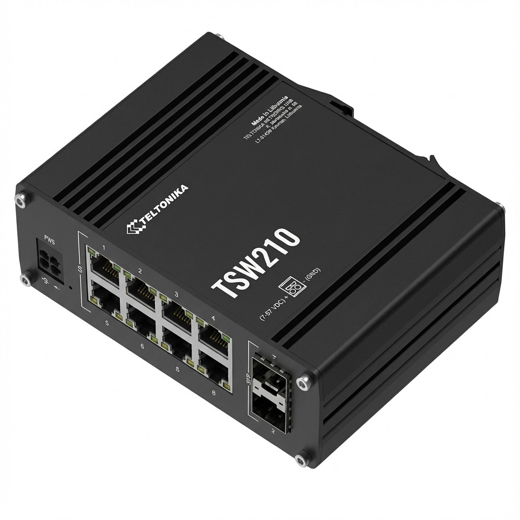 Teltonika TSW210 Switch, 8x RJ45, 2x SFP-0