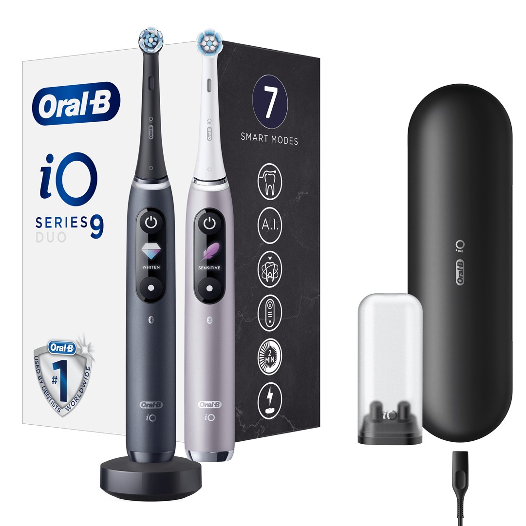 Električna četkica za zube ORAL-B iO Series 9 (2 električne četkice, 2 nastavka, magnetski punjač, putna futrola)-4