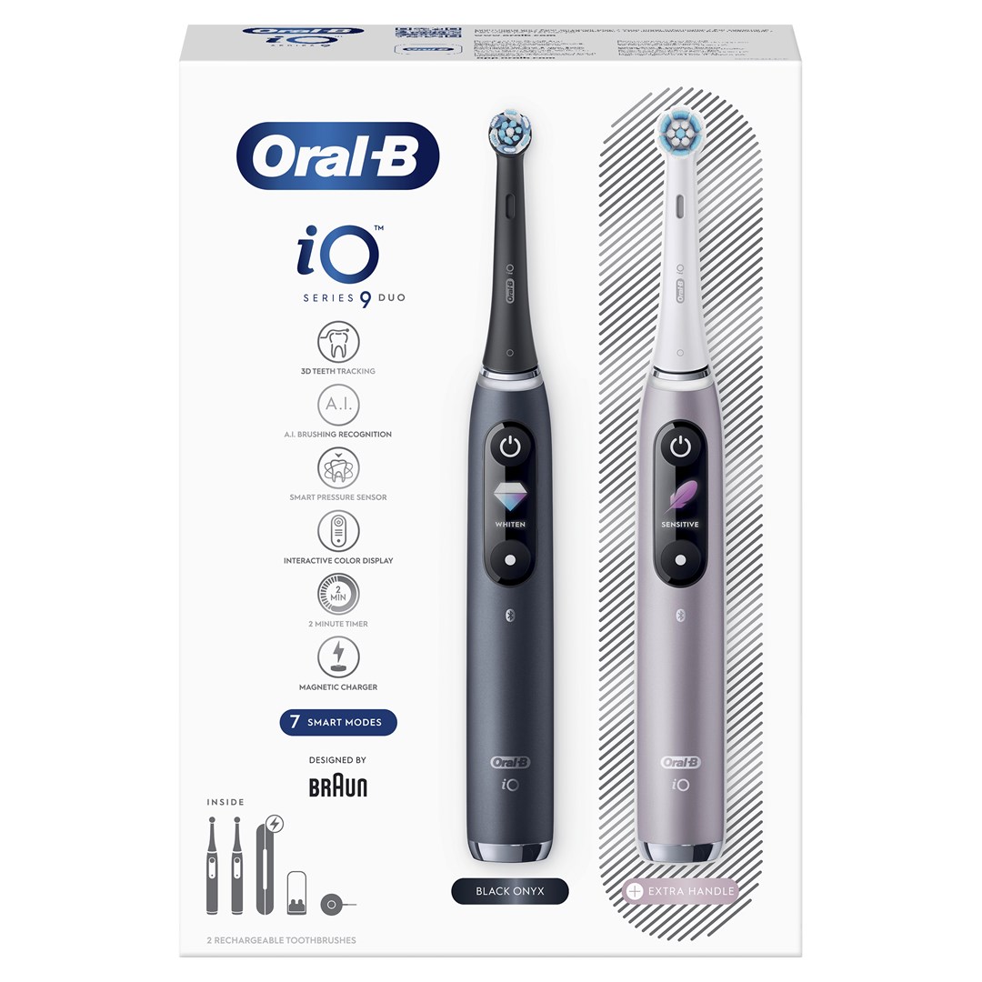 Električna četkica za zube ORAL-B iO Series 9 (2 električne četkice, 2 nastavka, magnetski punjač, putna futrola)-2