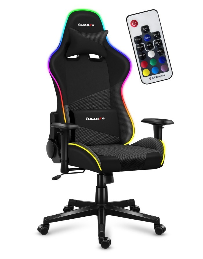 Huzaro Force 6.2 RGB PC gaming chair Bucket (cradle) seat Black-0