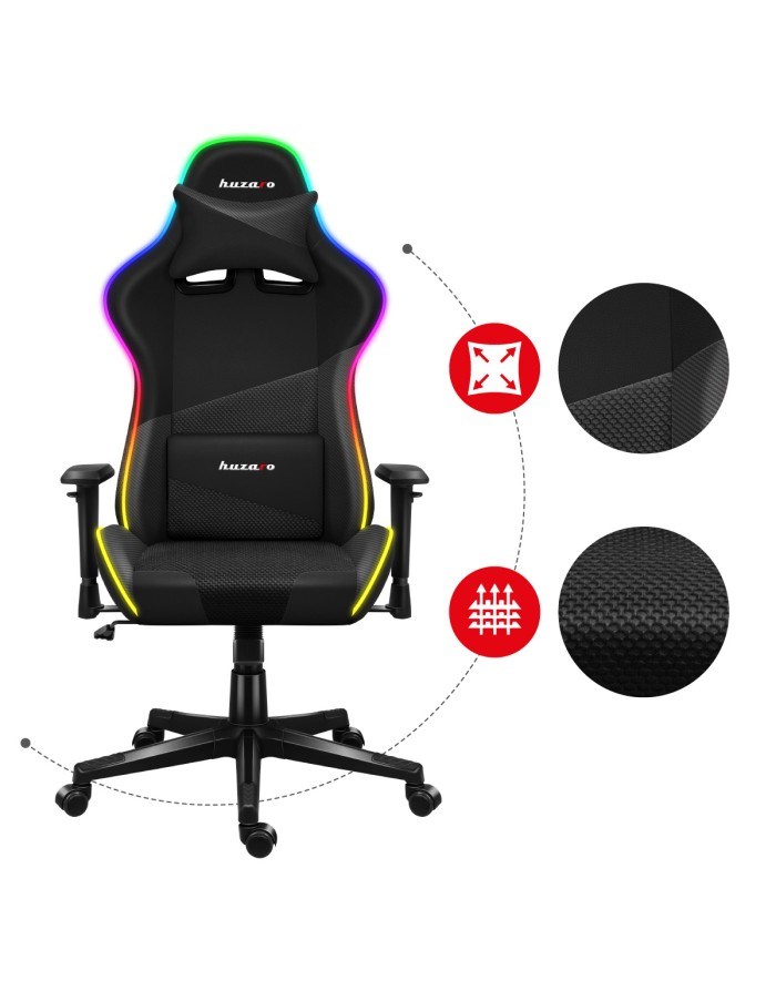 Huzaro Force 6.2 RGB PC gaming chair Bucket (cradle) seat Black-7