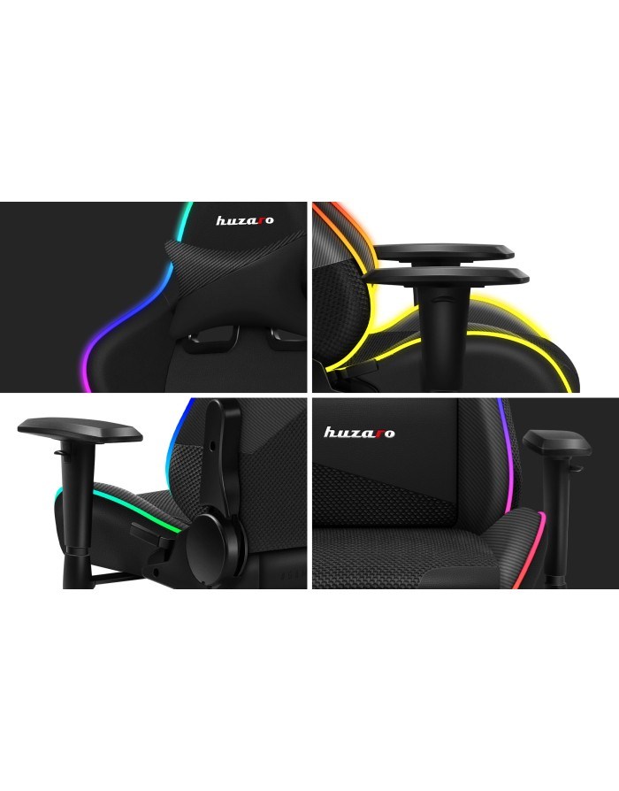 Huzaro Force 6.2 RGB PC gaming chair Bucket (cradle) seat Black-10