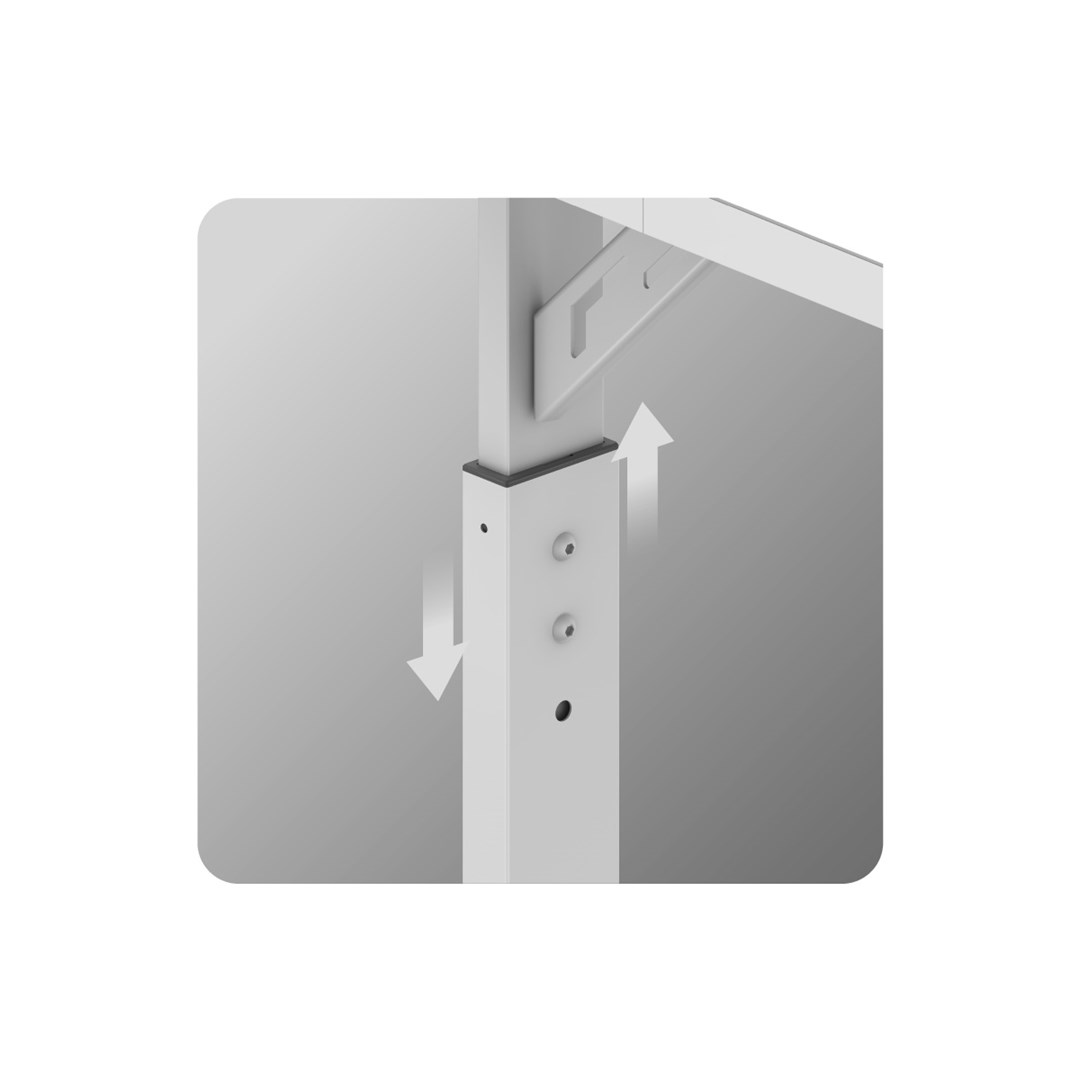 Huzaro Hero 2.6 White gaming desk-1