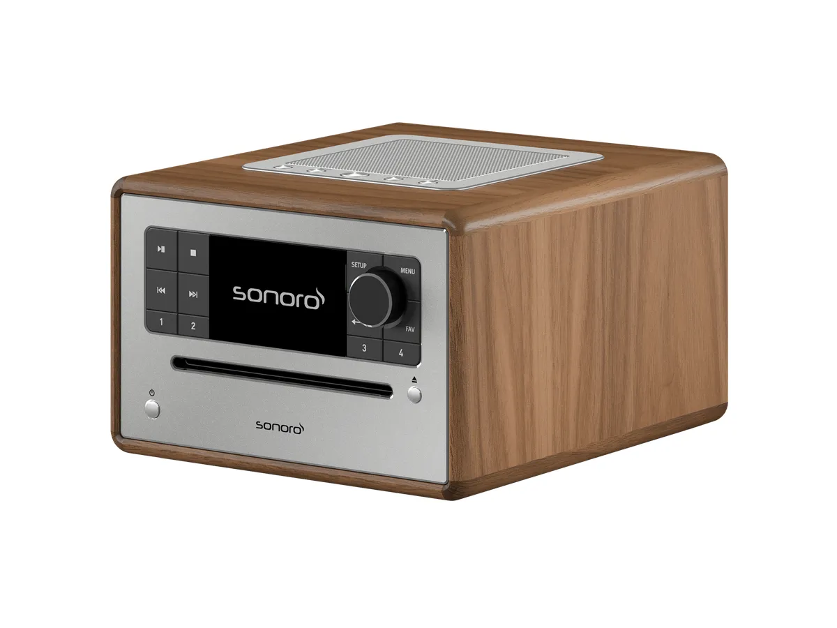 Mrežni receiver SONORO Elite walnut srebrni
