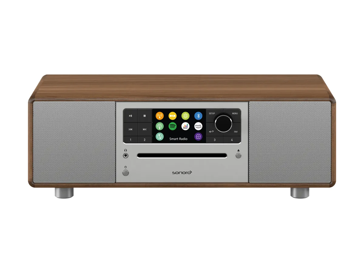 Mrežni receiver SONORO Prestige walnut srebrni-0