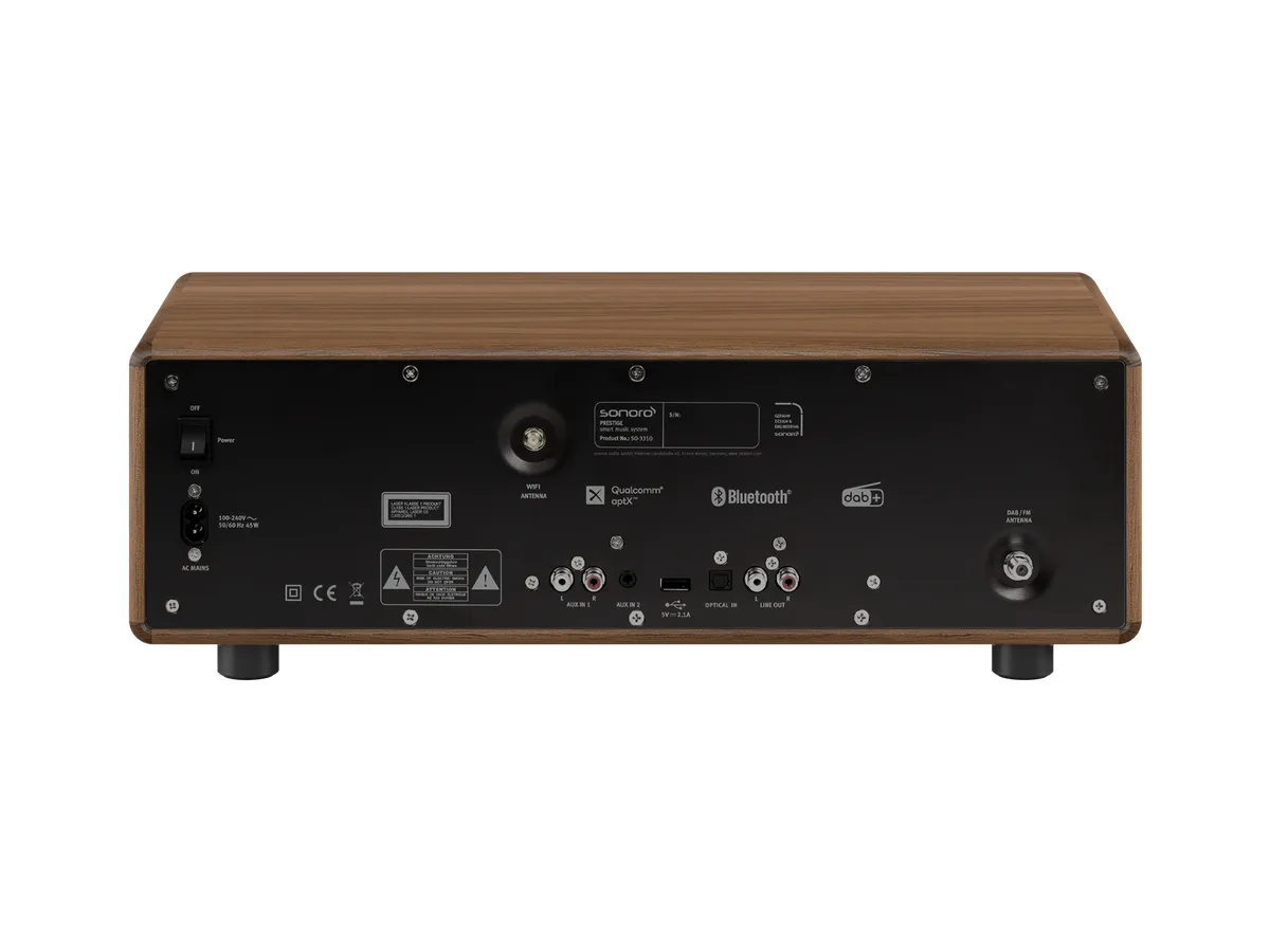 Mrežni receiver SONORO Prestige walnut srebrni-1