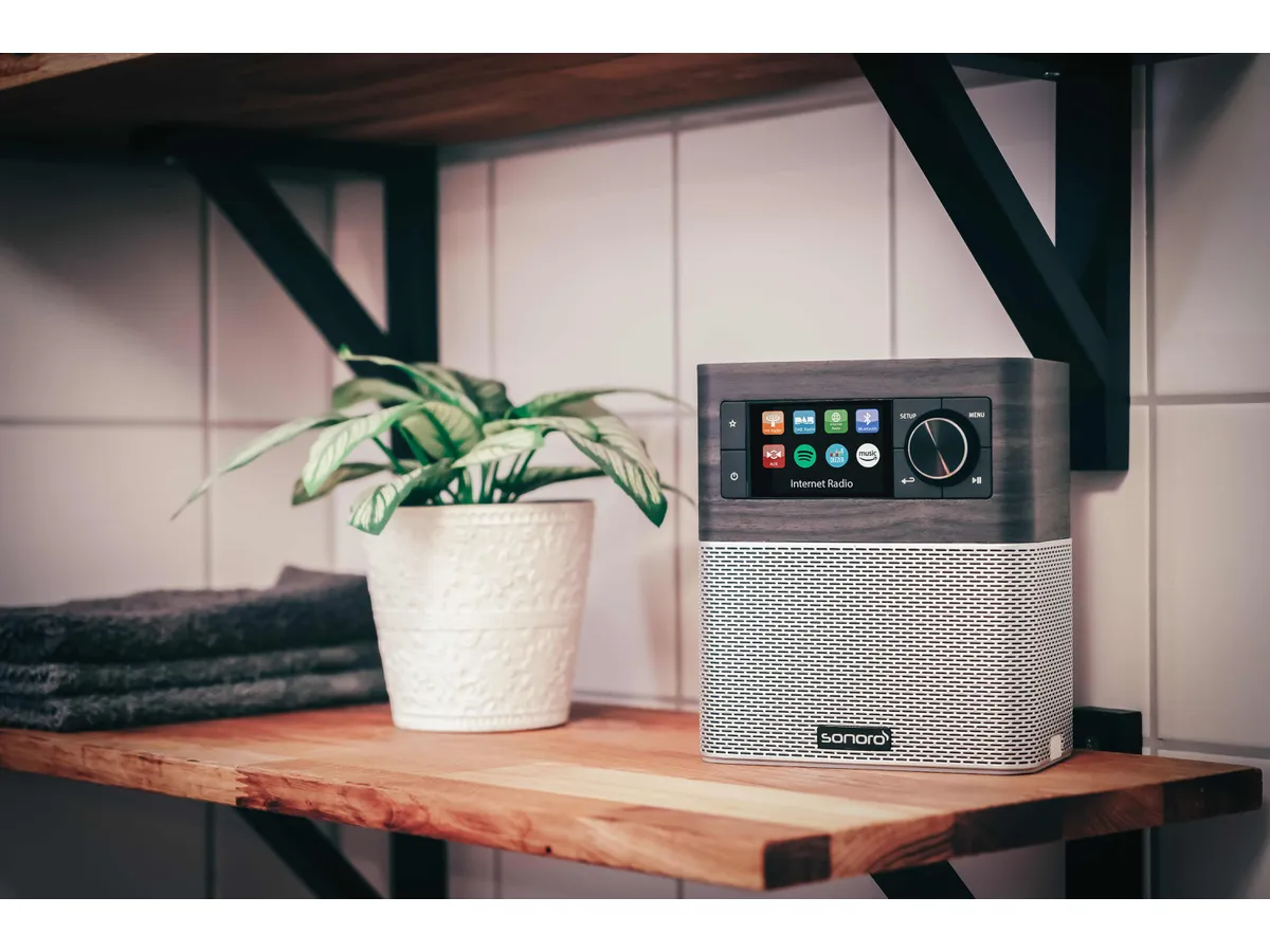 Internet radio SONORO Stream bog oak decor srebrni-3