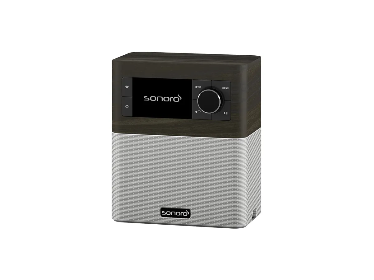 Internet radio SONORO Stream bog oak decor srebrni