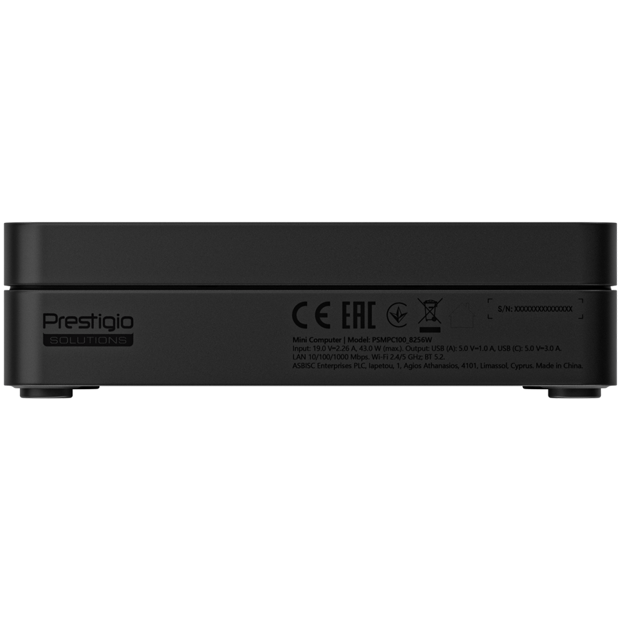 Mini PC PRESTIGIO Solutions PSMPC100 (Intel N100, 8GB RAM, 256GB SSD, Win 11 Pro Trial)-2