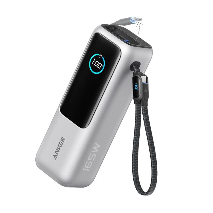 Prijenosna baterija ANKER Powerbank 25000 mAh, USB-C, 165W, srebrna