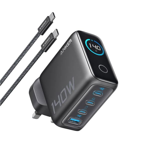 Punjač ANKER 140W Far za laptope, 140W, 3xUSB-C, 1xUSB-A, PD 3.1, kabel USB-C-7