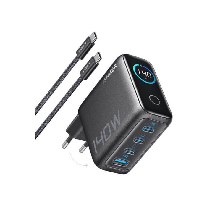 Punjač za laptop ANKER 140W (GaN tehnologija, 4 USB-C priključka, ActiveShield™ 2.0, 140W max izlazna snaga)-4