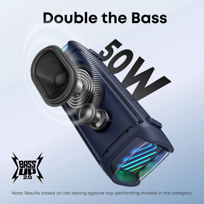 Prijenosni Bluetooth zvučnik ANKER Soundcore Boom 3i (Plutajući dizajn, IP68 vodootporan, Otporan na morsku vodu, BassUp™ 2.0, 16h autonomija, moder)-2