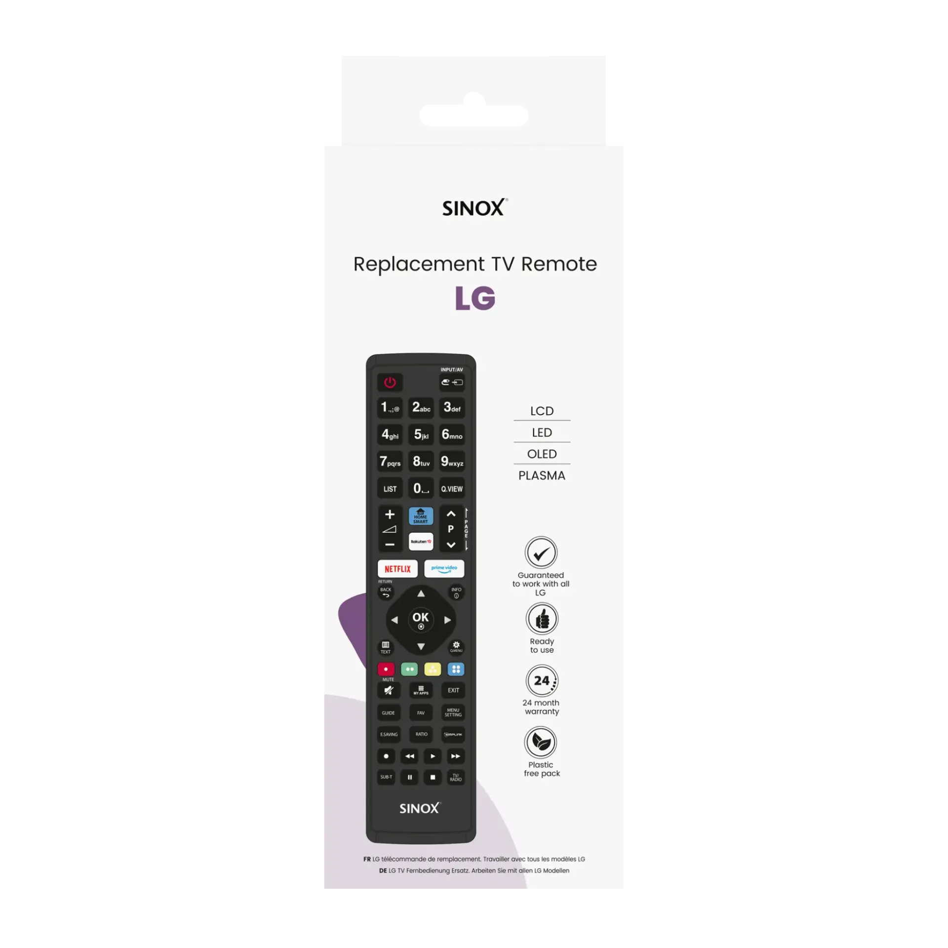 Daljinski upravljač SINOX SXR1240 za LG TV-1