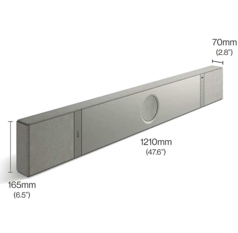 Soundbar KEF XIO silver grey-3